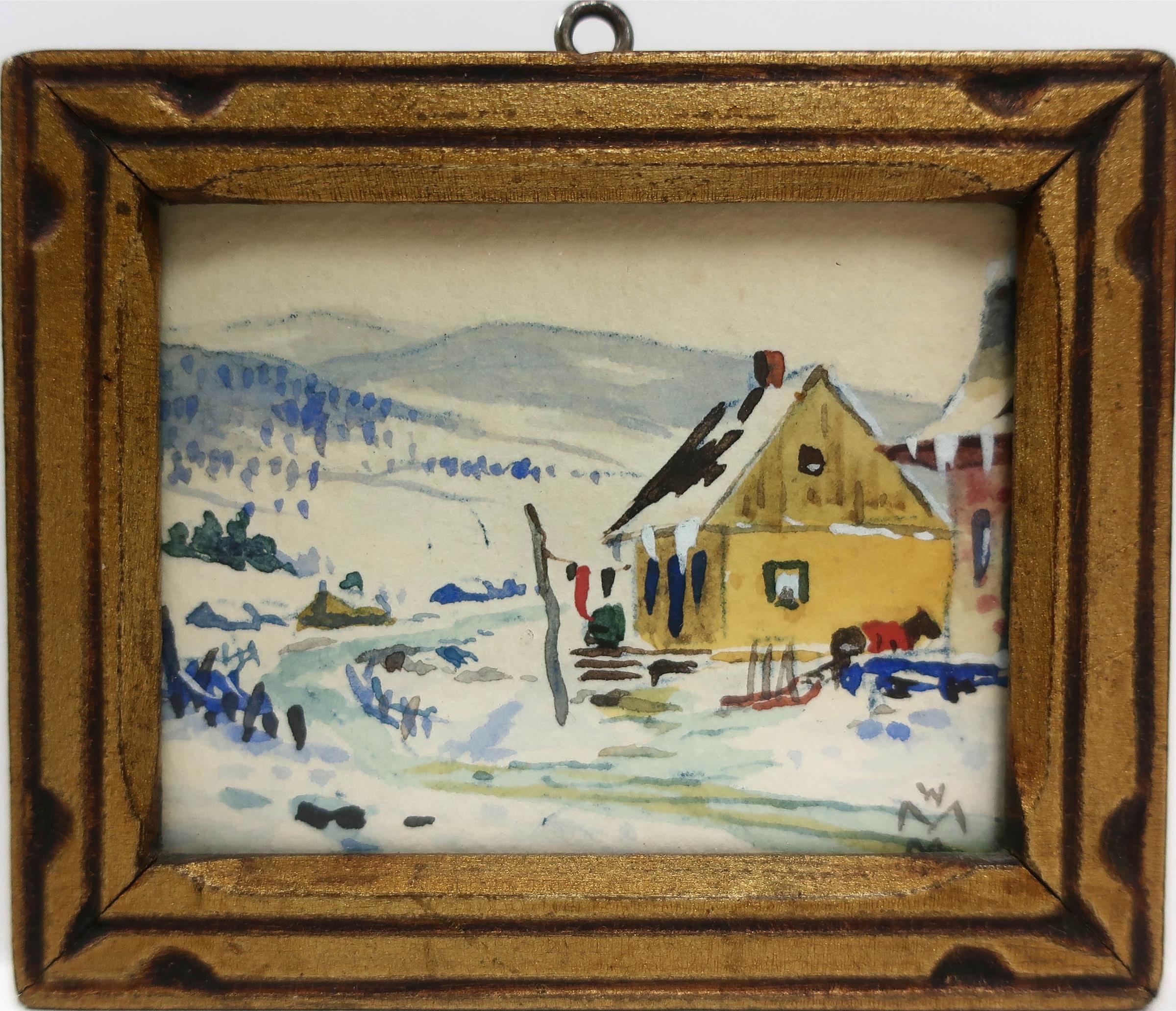 Willard Morse Mitchell (1879-1955) - A Bit Of Winter In The Famous Laurentian Mountains, P.Q.