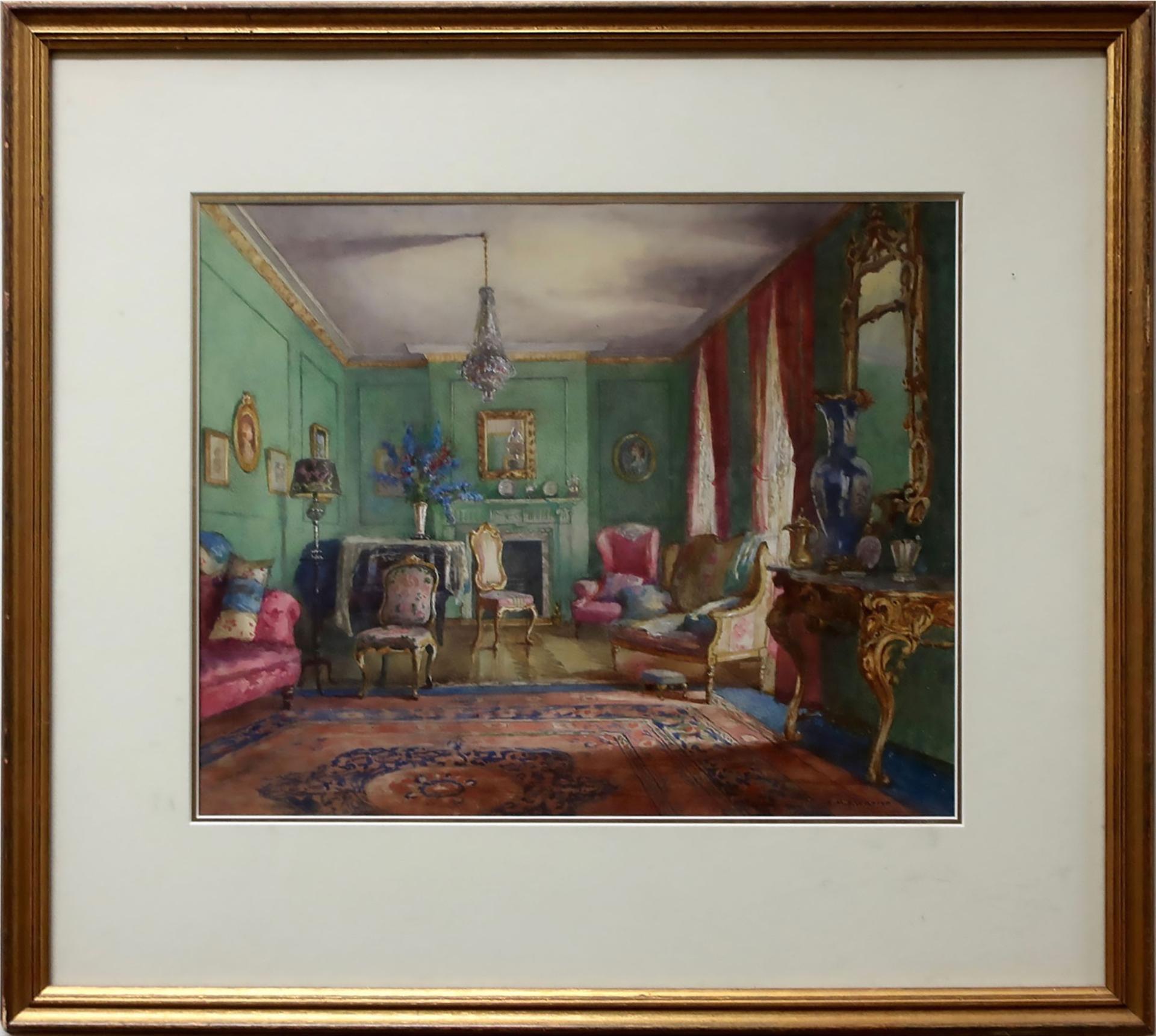 Emily Mary Bibbens Warren (1869-1956) - Sunlit French Interior Study