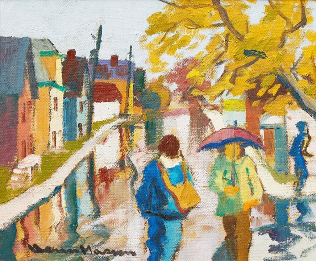 Henri Leopold Masson (1907-1996) - Autumn Rain, Hull, Que.