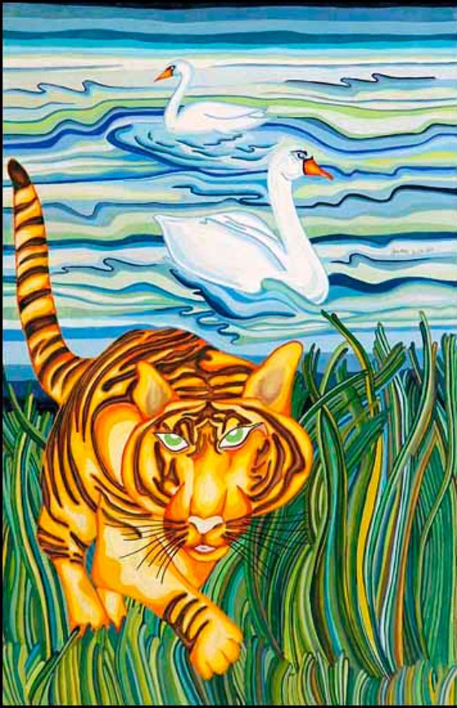 Jocko Dye McDonald (1950-2007) - Tiger and Swans. Invitation; A Centrefold Goin' Shopping (02121/2013-1265)