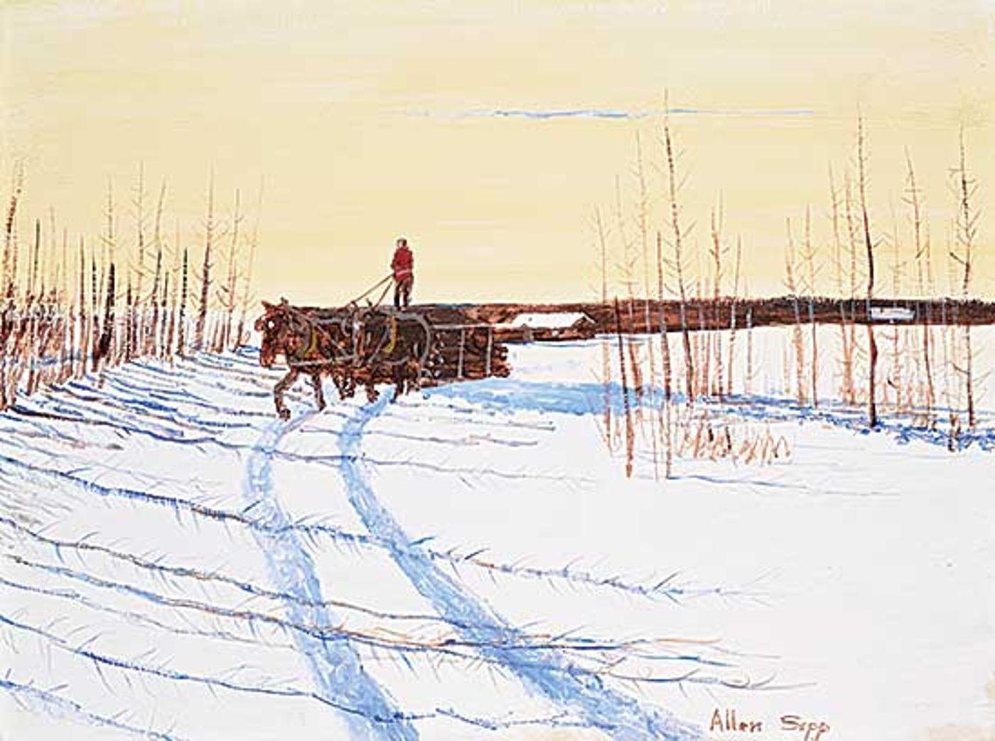 Allen Fredrick Sapp (1929-2015) - Untitled - Logging Home