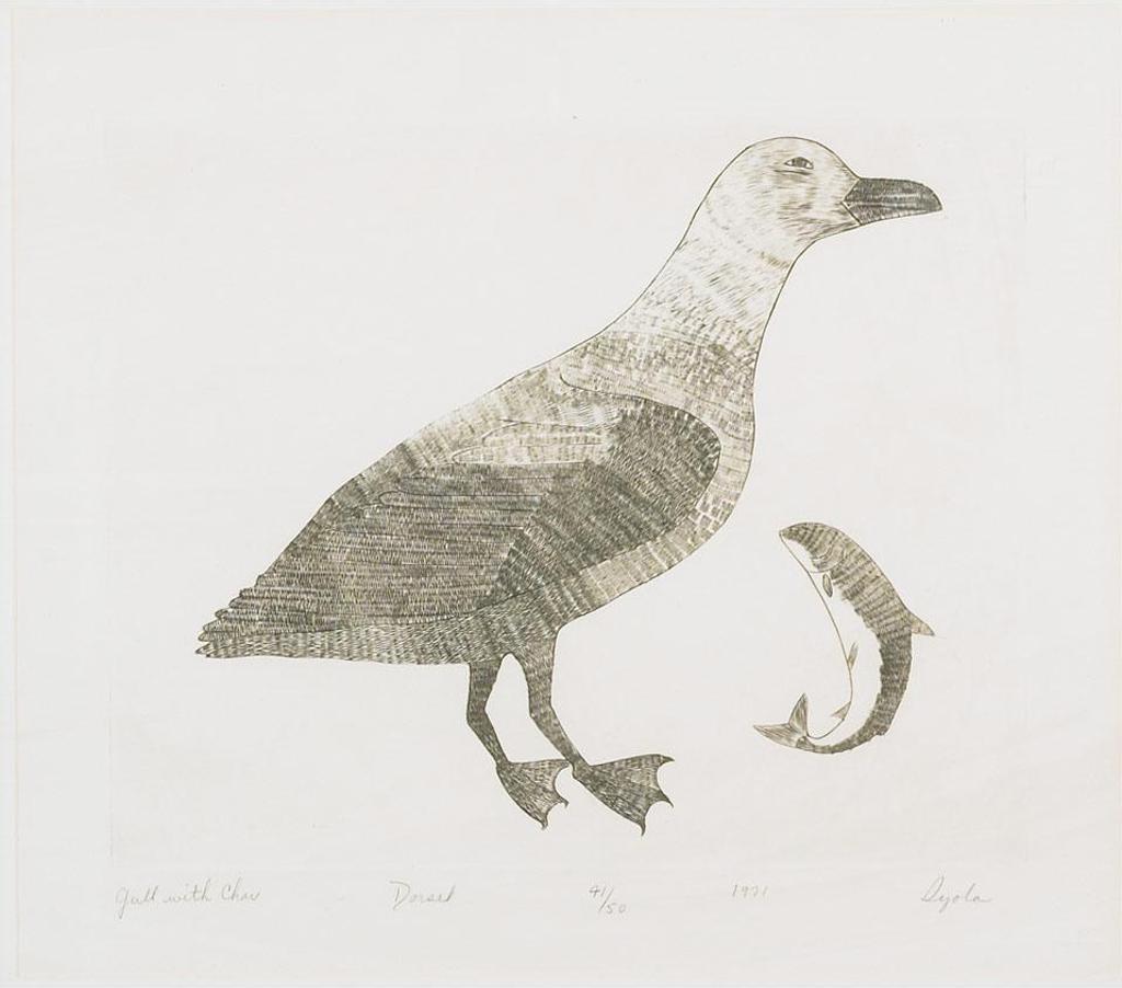 Iyola Kingwatsiak (1933-2000) - Gull With Char