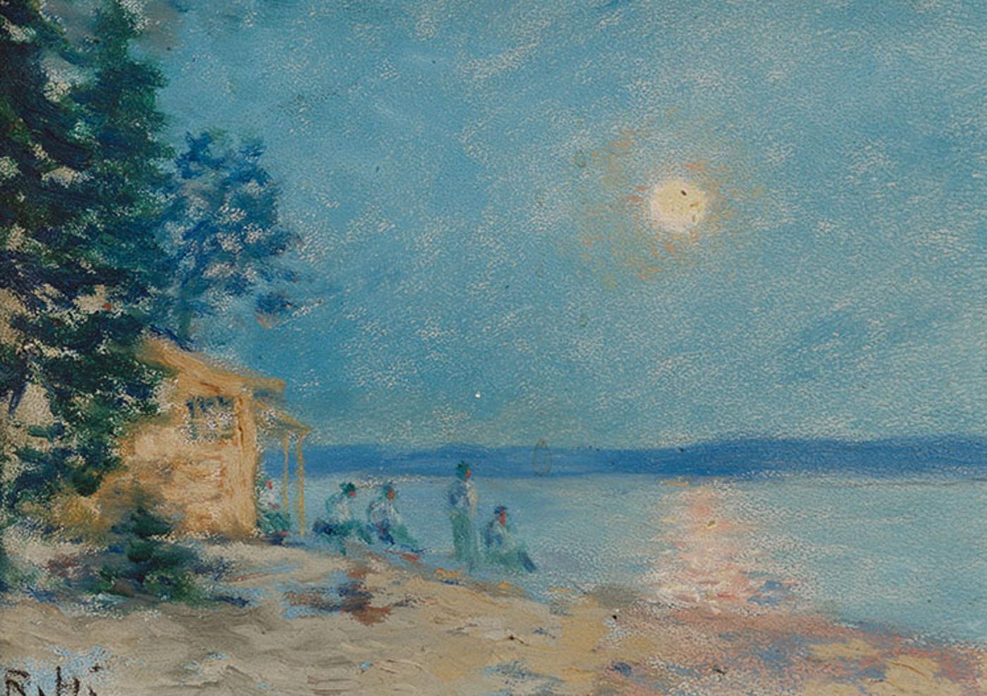 Robert Harris (1849-1919) - The Camp on Andrew's Island, Mahone Bay, N.S.