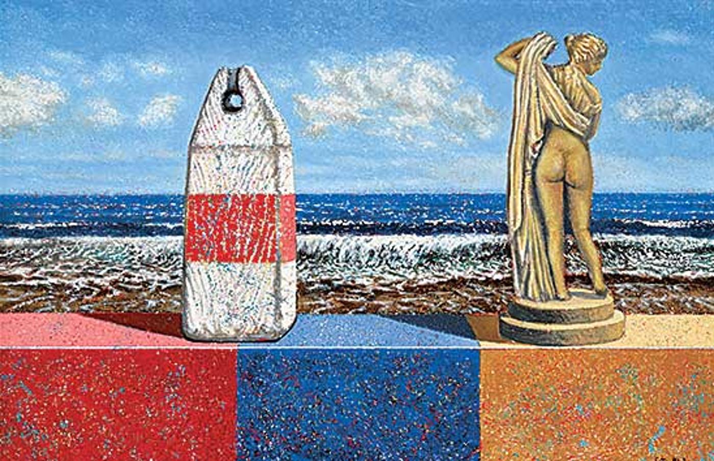 Steven Rhude (1959) - Untitled - Buoy and Aphrodite