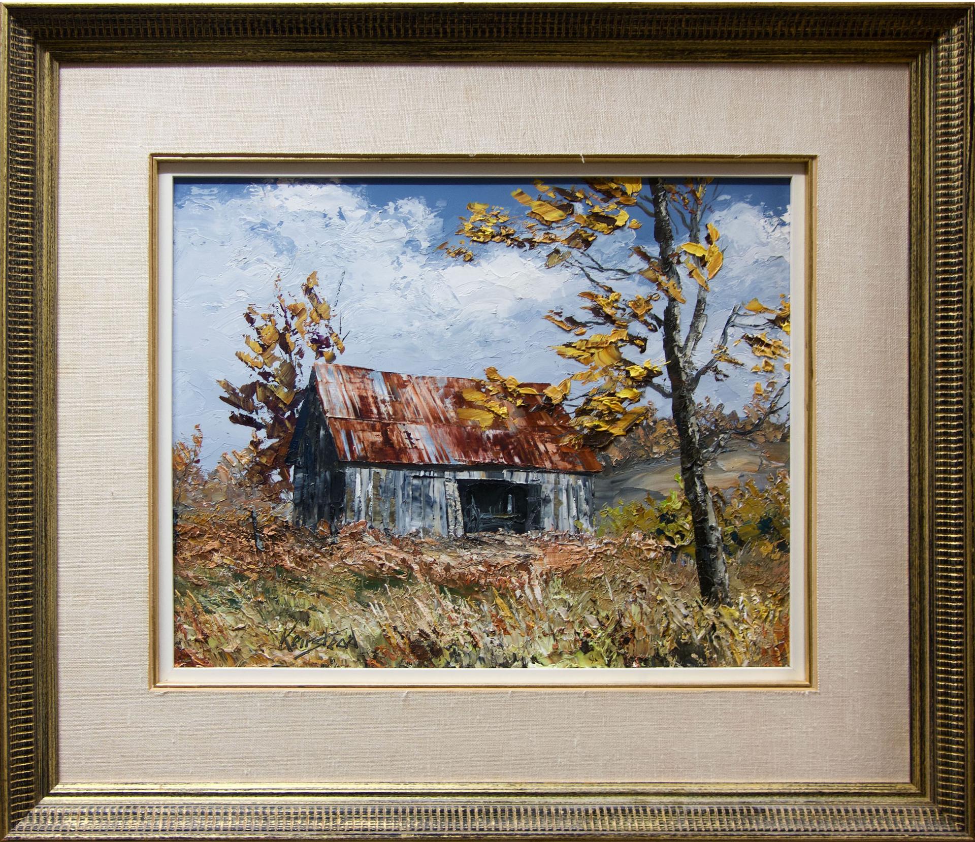 James Lorimer Keirstead (1932) - Untitled (Old Barn In Fall)