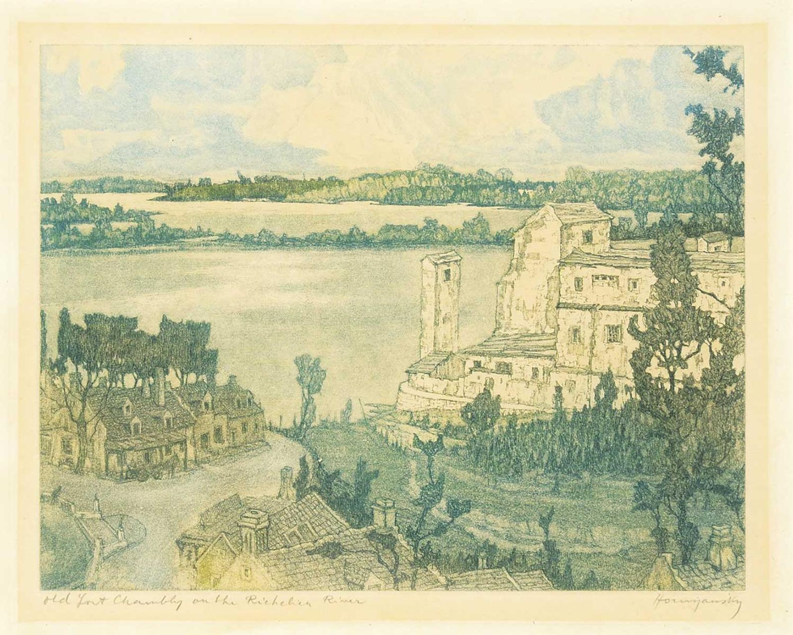 Nicholas Hornyansky (1896-1965) - Old Fort Chambly on the Richeleau River