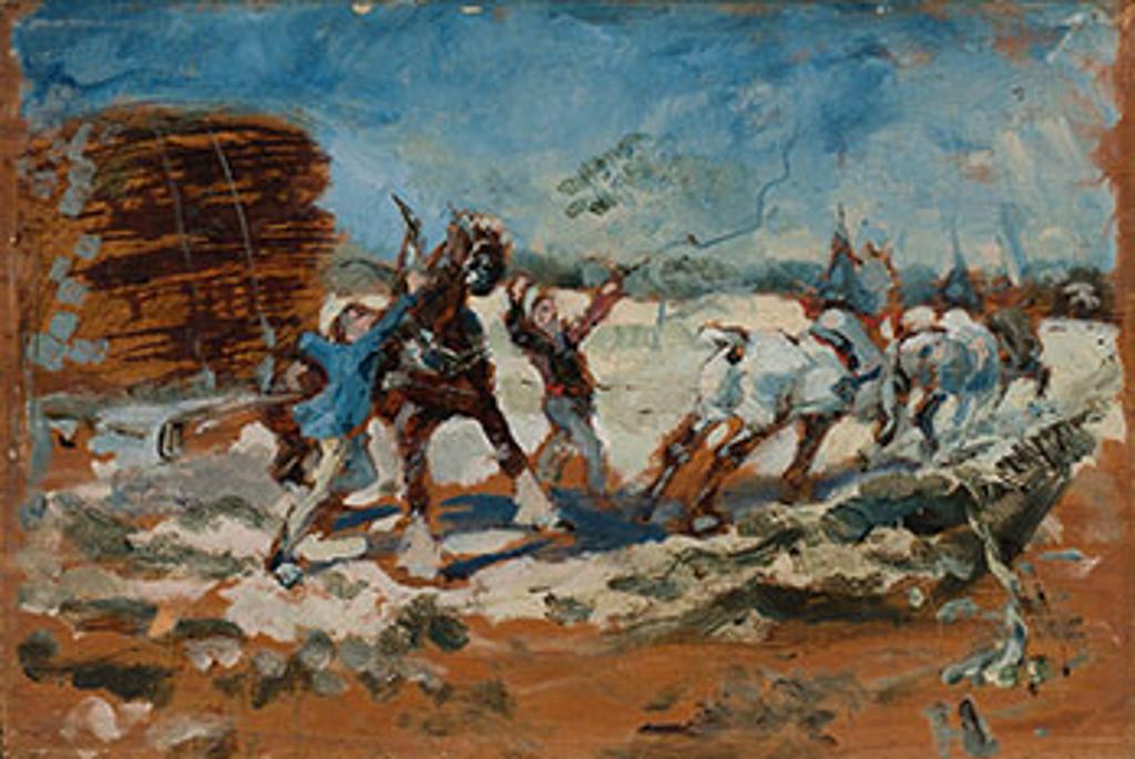 Henri de Toulouse-Lautrec (1864-1901) - Charrette embourbée
