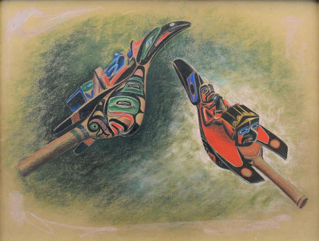 Art Price (1918-2008) - Haida Rattles
