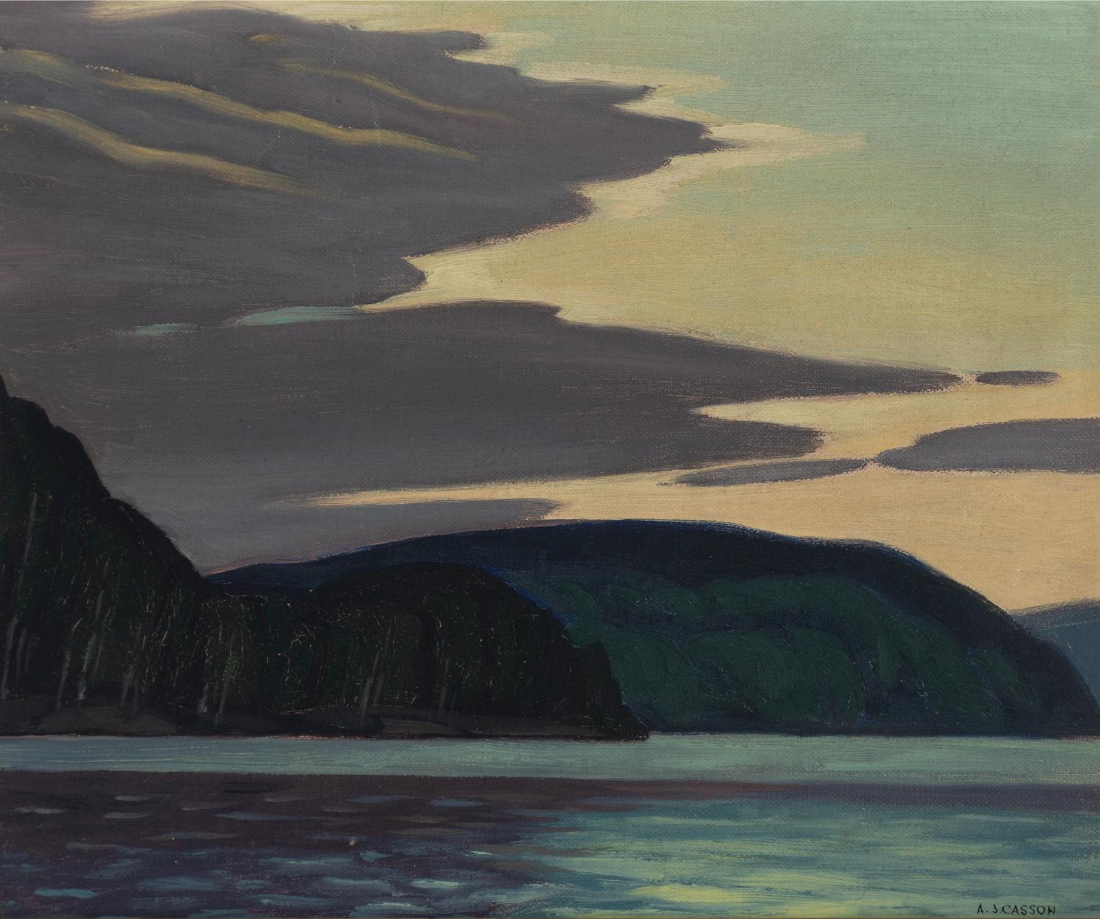 Alfred Joseph (A.J.) Casson (1898-1992) - Lake At Twilight, C.1940