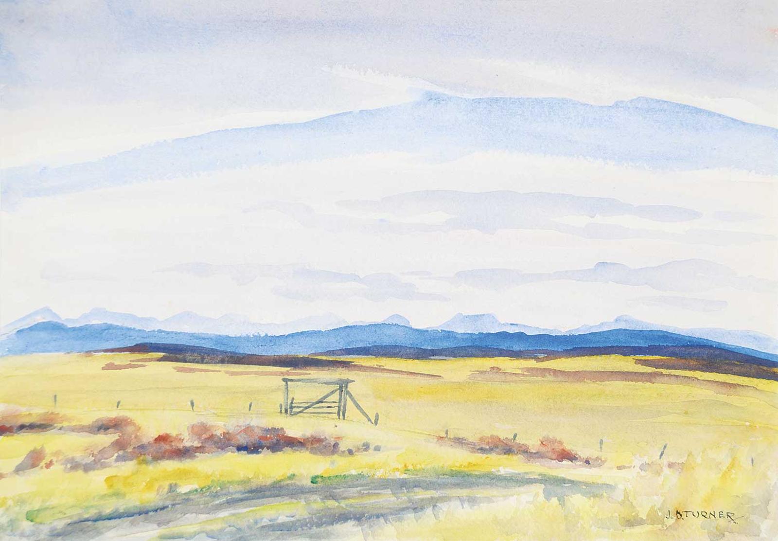 John Davenall Turner (1900-1980) - Ranch Gate, West of Calgary