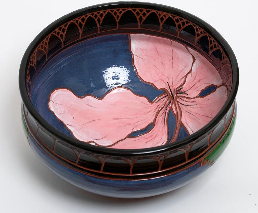 John Peet - Large Bowl with Hibiscus
