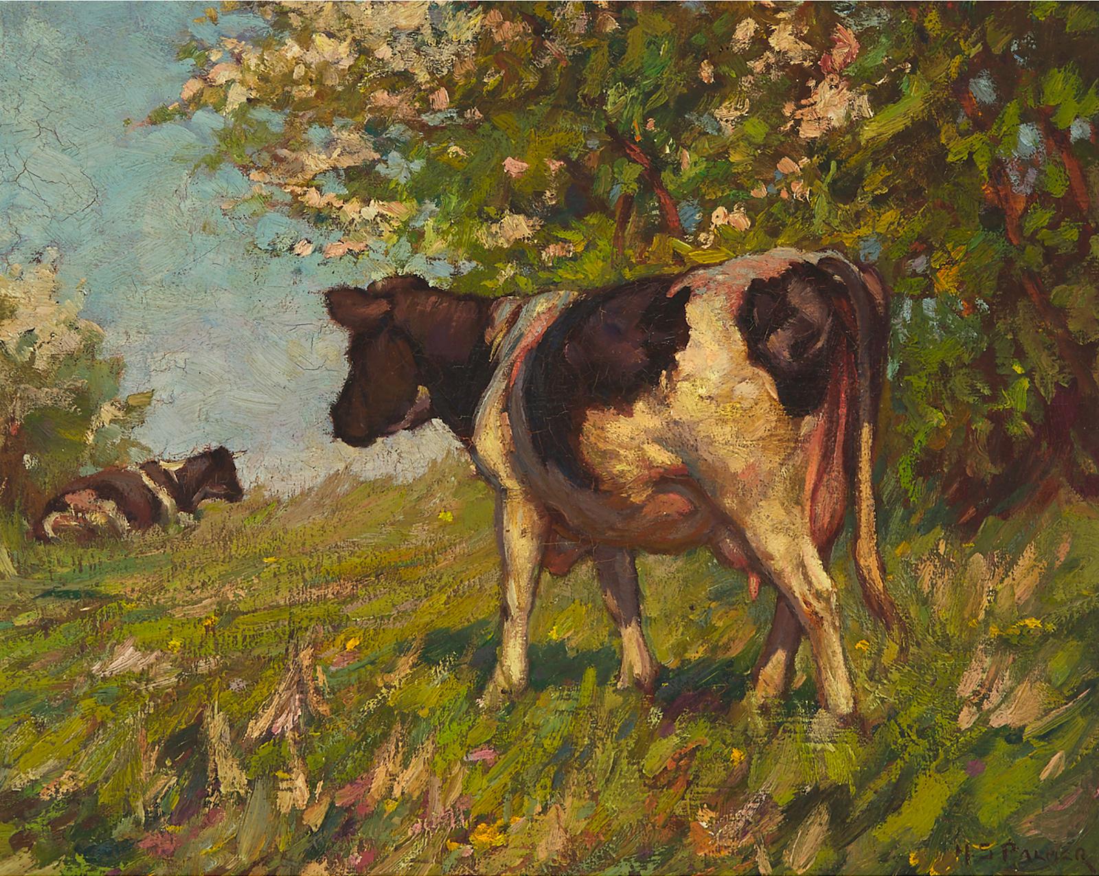 Herbert Sidney Palmer (1881-1970) - Summer Landscape With Cattle