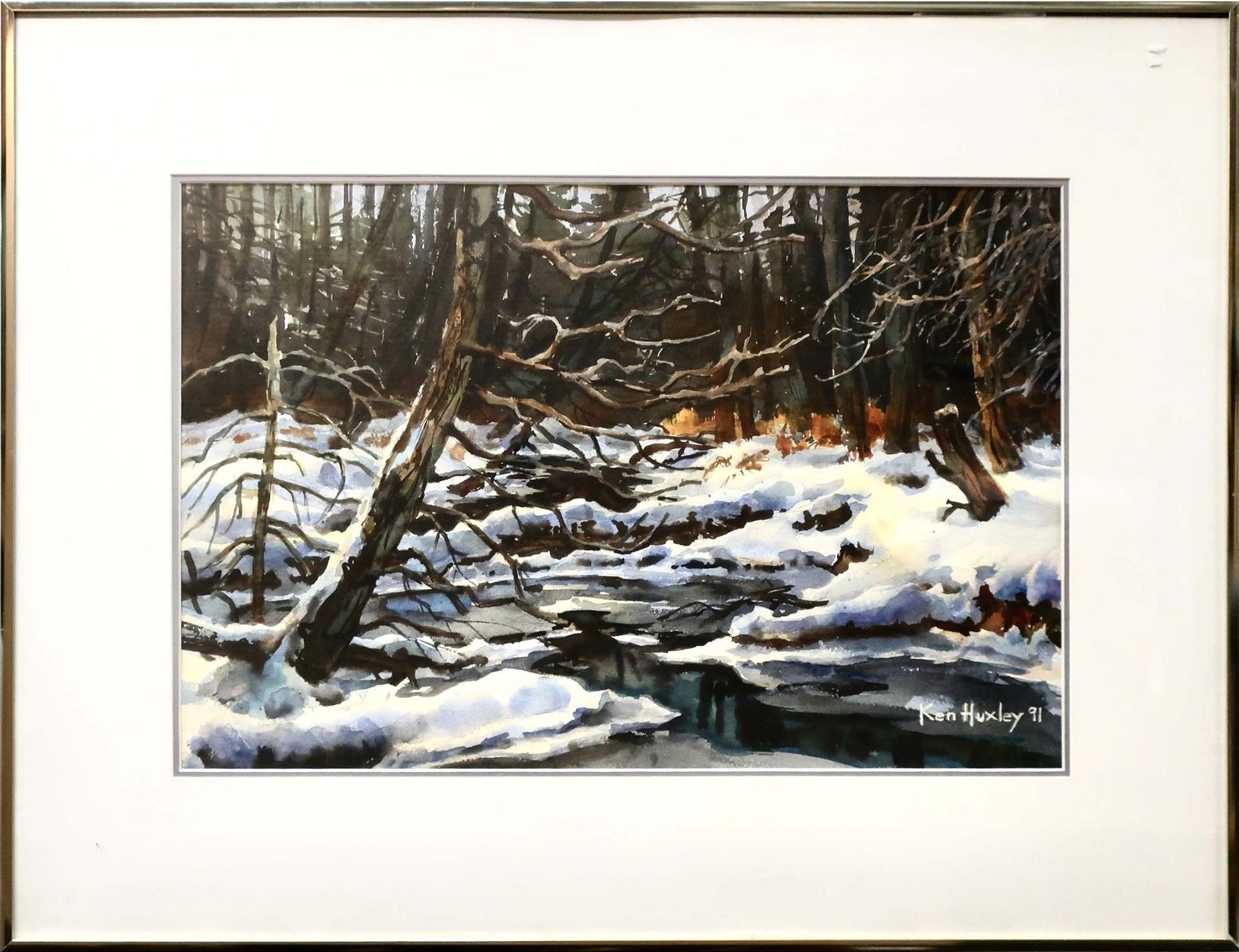 Ken Huxley - Winter Reflections - Grindstone Creek (Waterdown, Ont.)