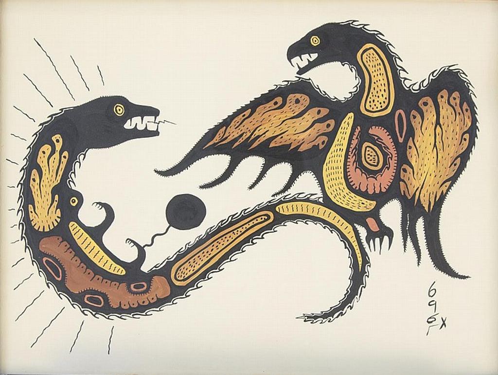 Joshim (Josh) Kakegamic (1952-1993) - Untitled - Eagle and Serpent