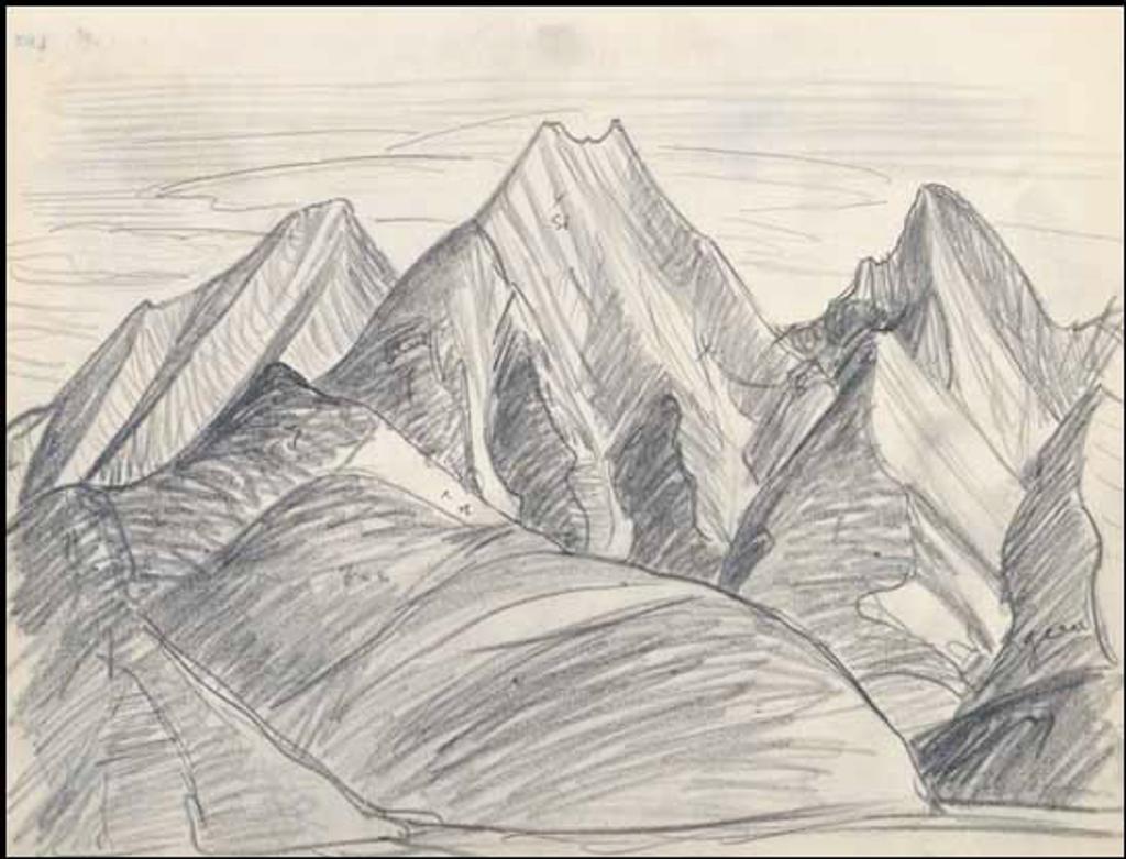 Lawren Stewart Harris (1885-1970) - Rocky Mountain Drawing 9 - 45