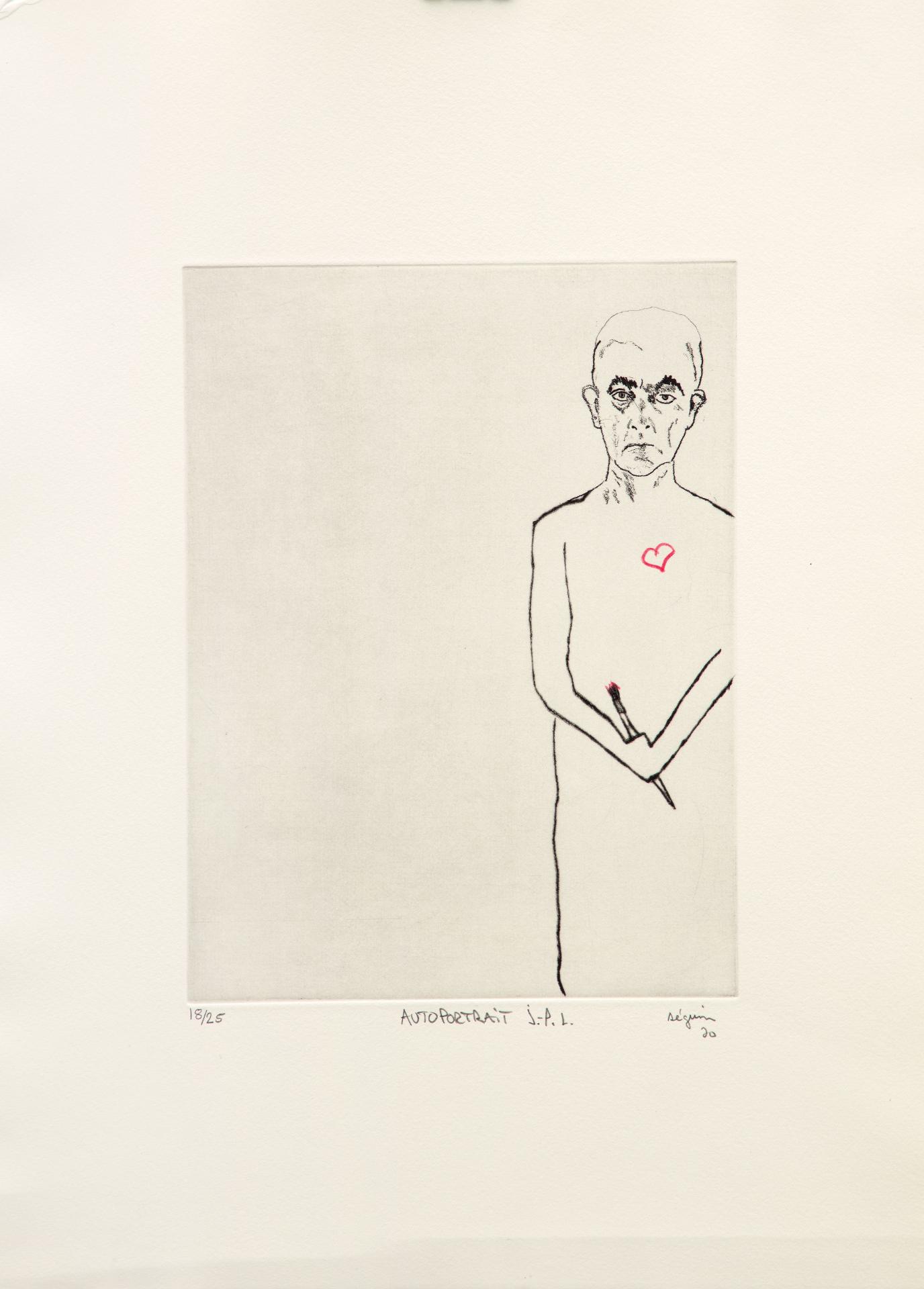 Marc Séguin (1970) - Autoportrait J-.P. L. (nº 24 de la suite / from the series Ottawa), 2020