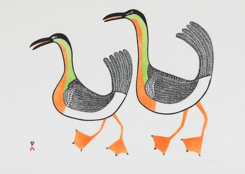 Keeleemeeoomee Samualie (1919-1983) - Two Birds Walking