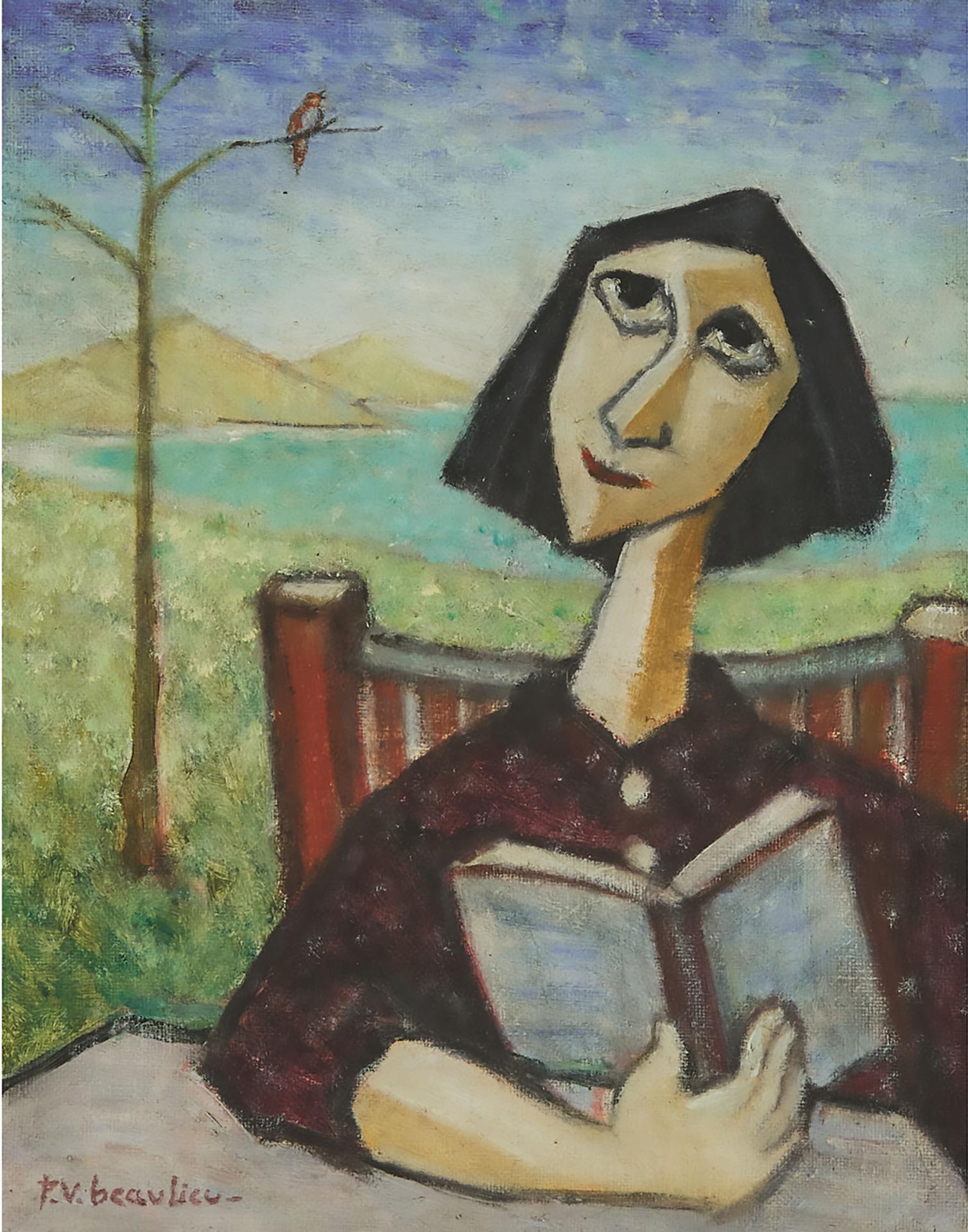 Paul Vanier Beaulieu (1910-1996) - Untitled (Woman Reading)