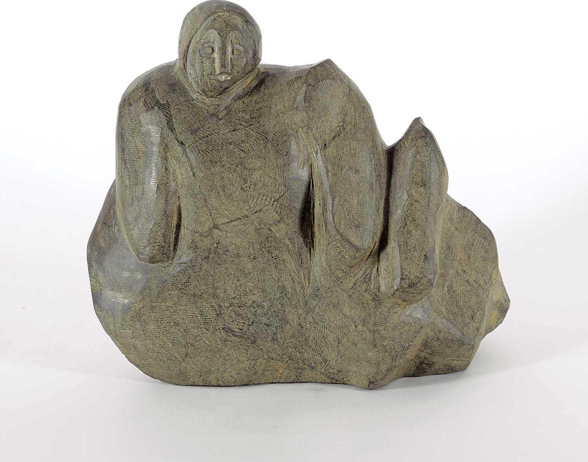 Toona Iqulik (1935-2015) - Kneeling Figure