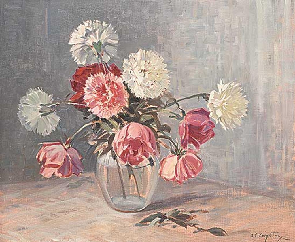 Alfred Crocker Leighton (1901-1965) - Untitled - Carnations and Roses
