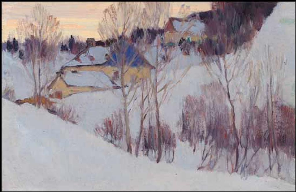 Clarence Alphonse Gagnon (1881-1942) - Hillside, Baie-Saint-Paul, Winter