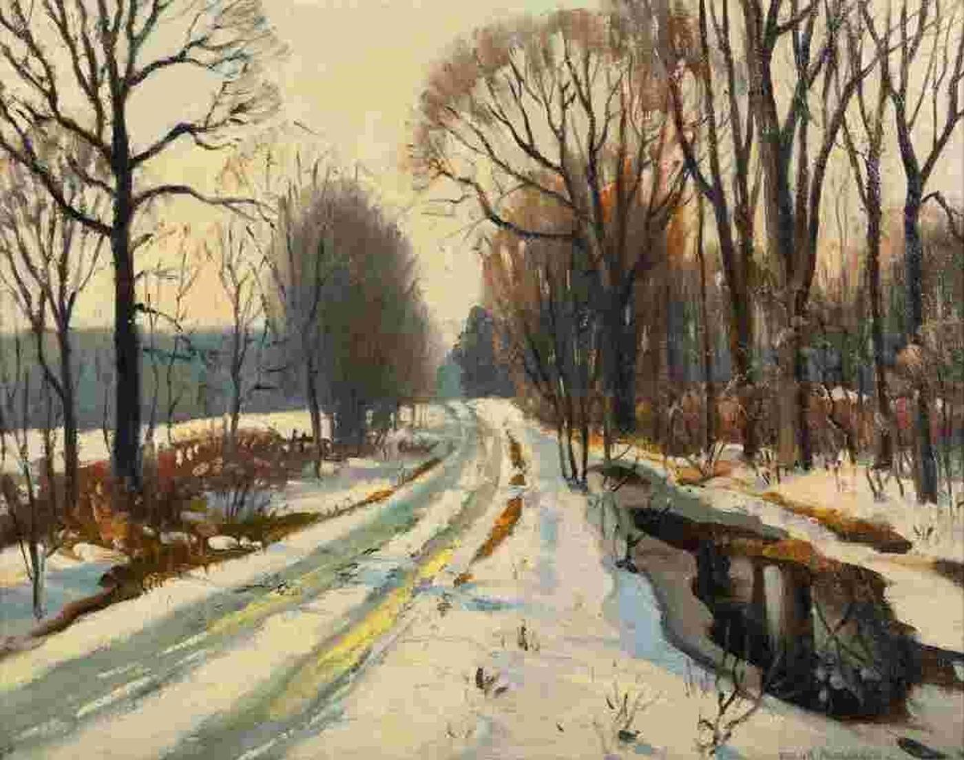 Frank Shirley Panabaker (1904-1992) - Winter landscape