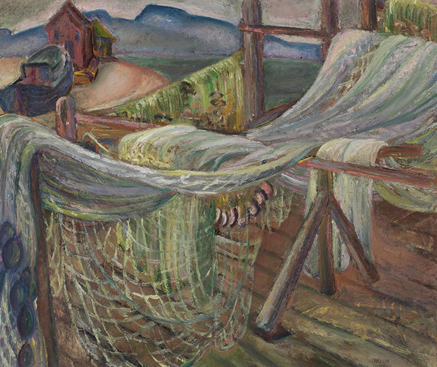 Irene Hoffar Reid (1908-1994) - Fishing Nets, Steveston