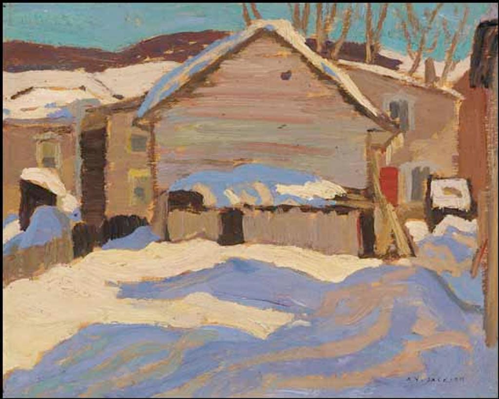 Alexander Young (A. Y.) Jackson (1882-1974) - The Back Yard, Quebec