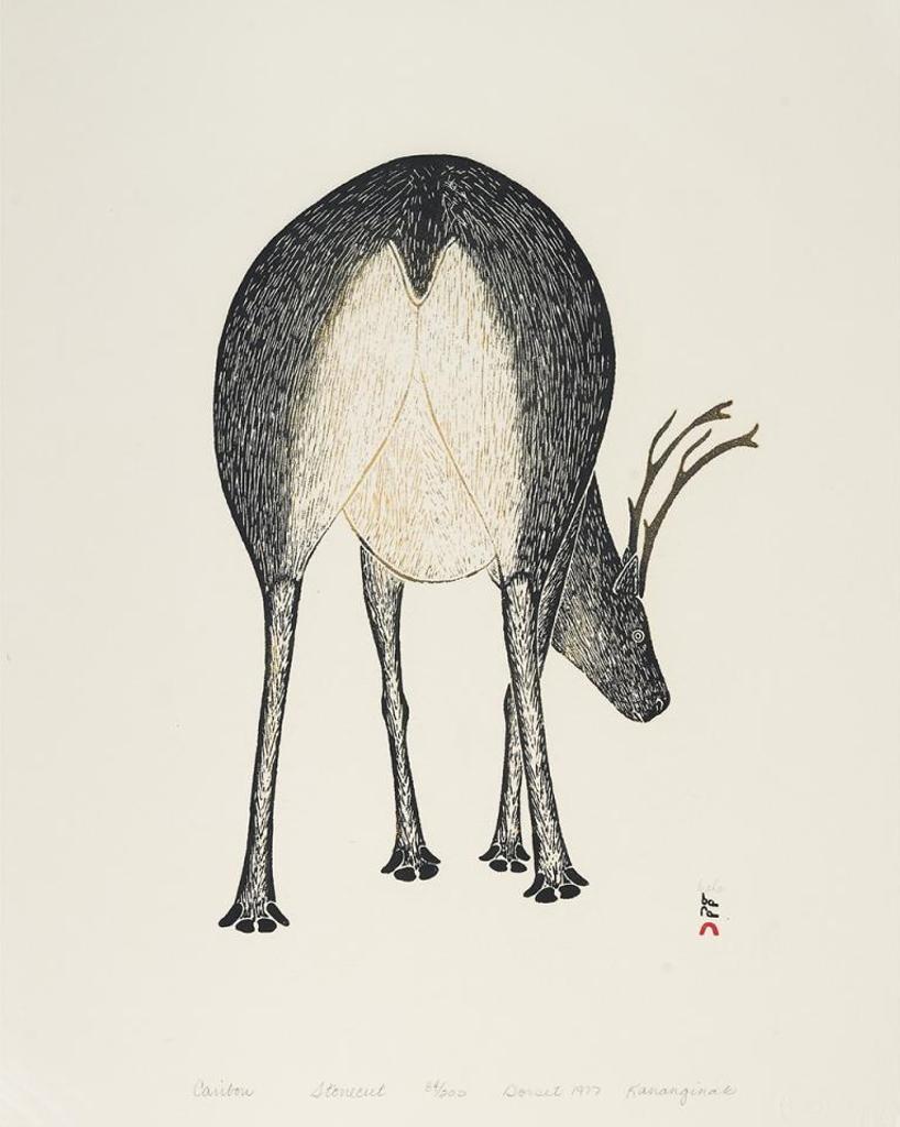 Kananginak Pootoogook (1935-2010) - Caribou