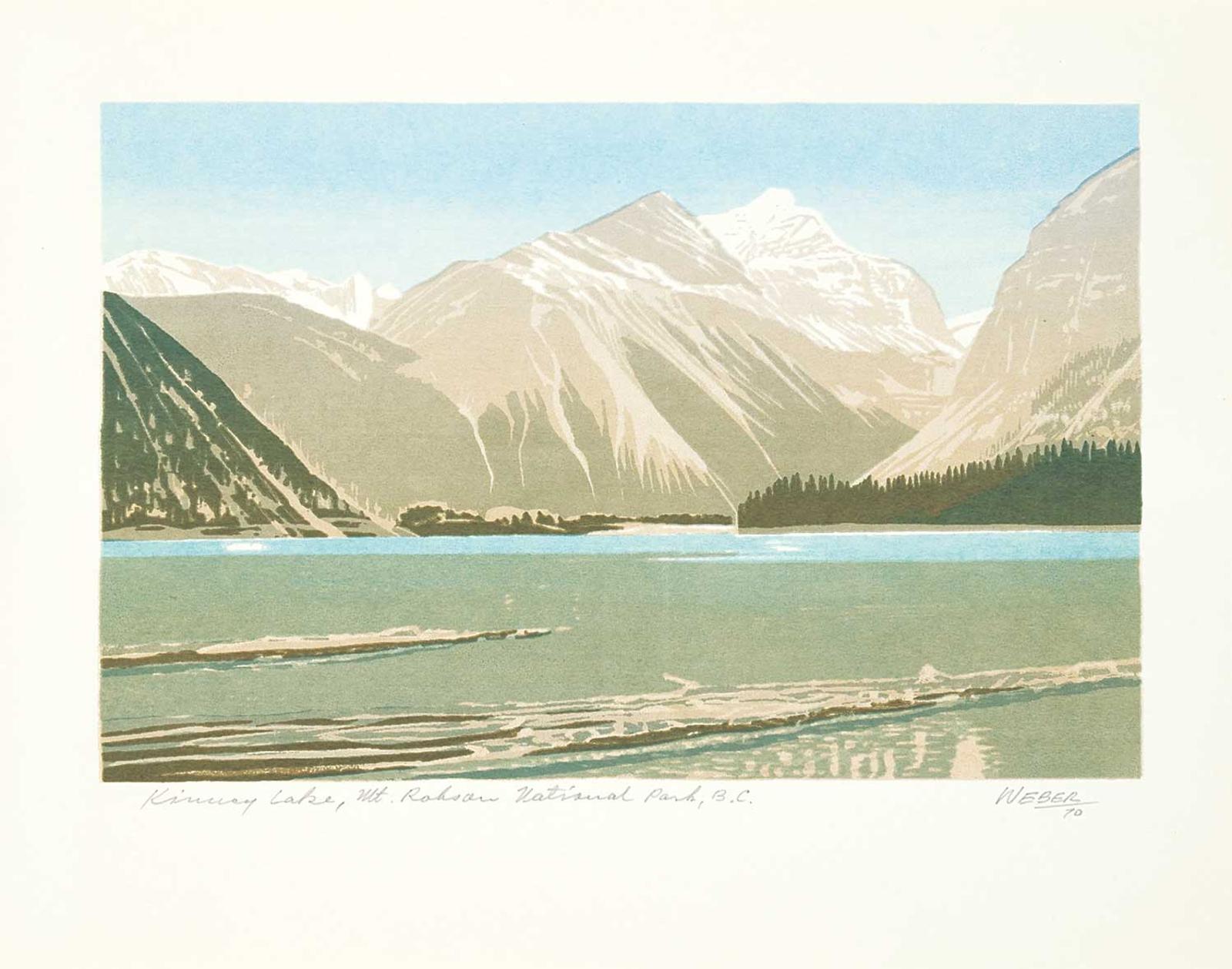 George Weber (1907-2002) - Kinney Lake, Mt. Robson National Park, B.C.