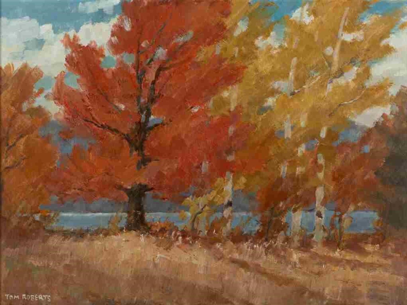 Thomas Keith (Tom) Roberts (1909-1998) - Autumn Colour, Maple Lake, Haliburton