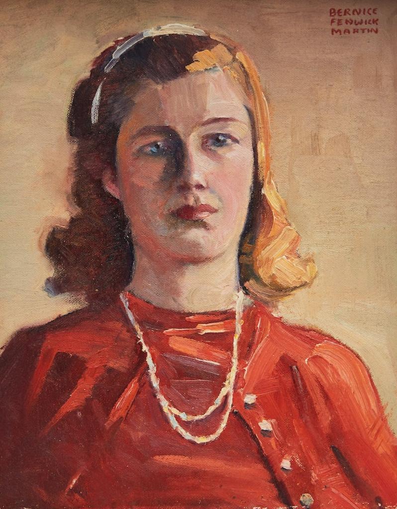Bernice Fenwick Martin (1902-1999) - Young Girl in Red