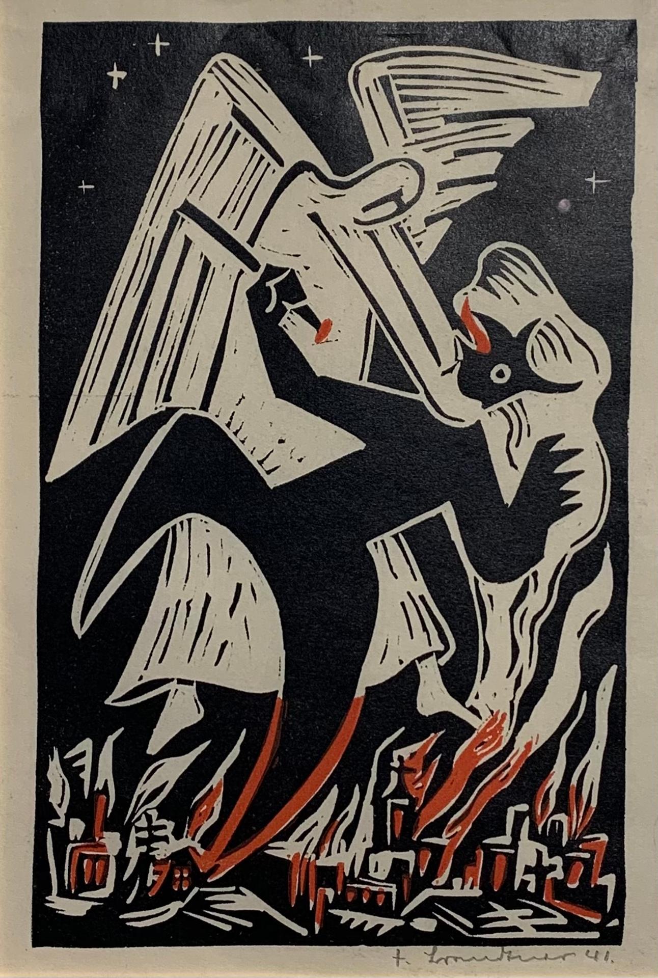 Fritz Brandtner (1896-1969) - Angel Conquering the Devil, 1941