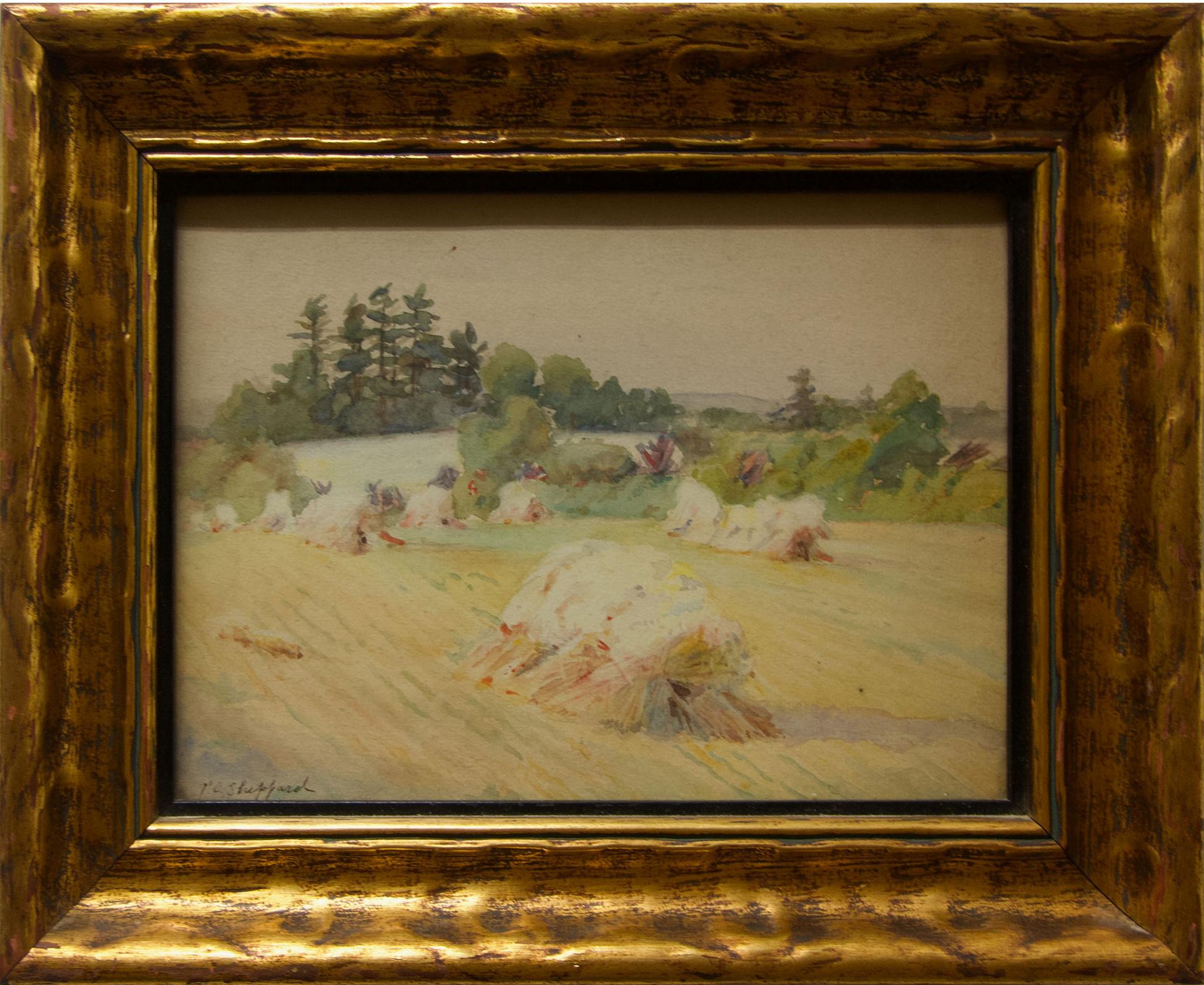 Peter Clapham (P.C.) Sheppard (1882-1965) - Untitled (Haystacks)