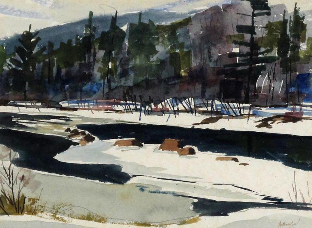 Charles Anthony Francis Law (1916-1996) - Winter Ice, La Have River