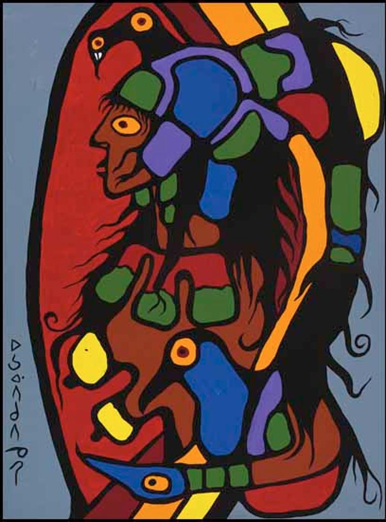 Norval H. Morrisseau (1931-2007) - Visionary Women and Fly