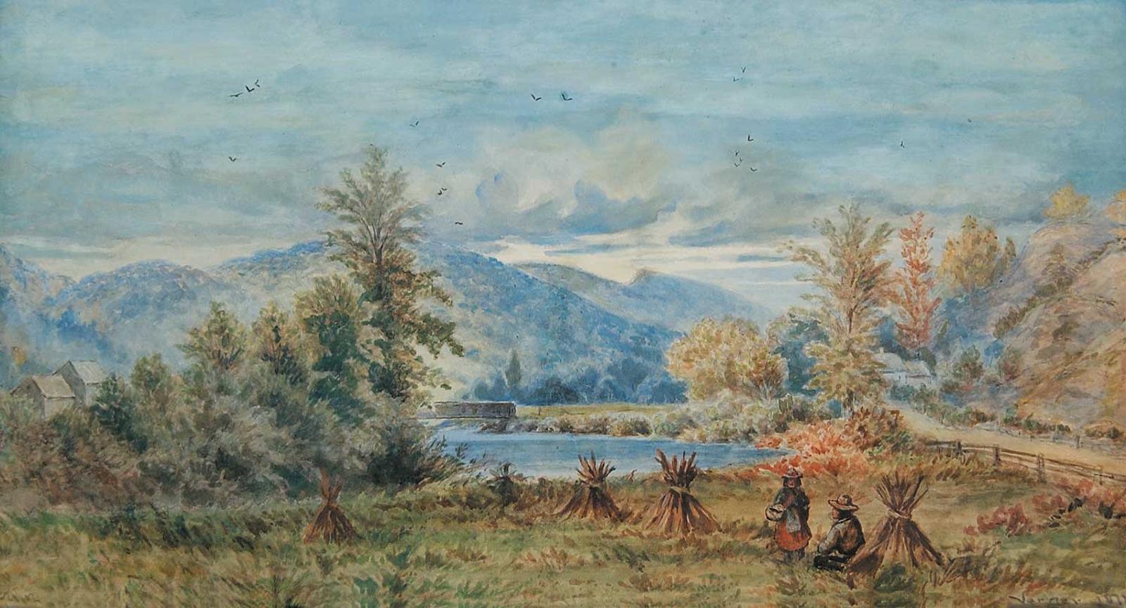 Frederick Arthur Verner (1836-1928) - Mic Mac Harvest Quebec, 1878