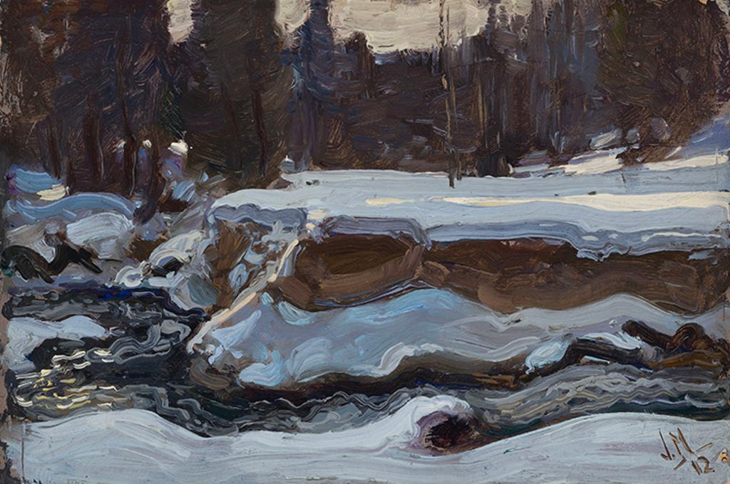James Edward Hervey (J.E.H.) MacDonald (1873-1932) - Stream in Winter