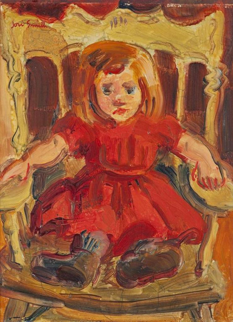 Jori (Marjorie) Smith (1907-2005) - Young Girl With Red Dress