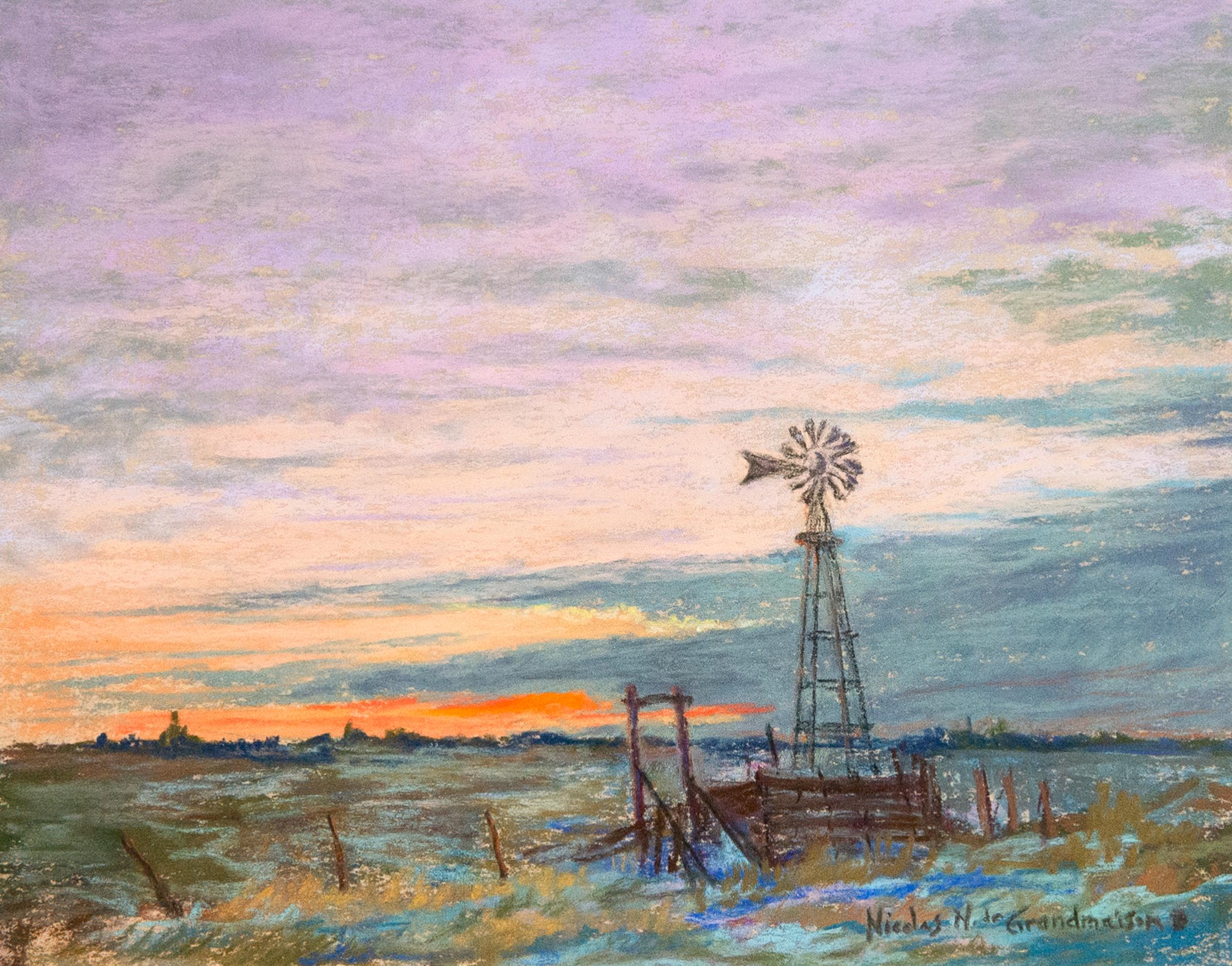 Nicolas N. (Jr.) Degrandmaison - Sunset Near Beiseker, n.d.