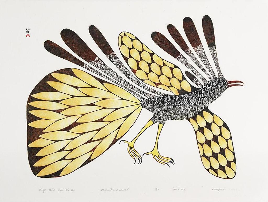 Kenojuak Ashevak (1927-2013) - Large Bird From The Sun
