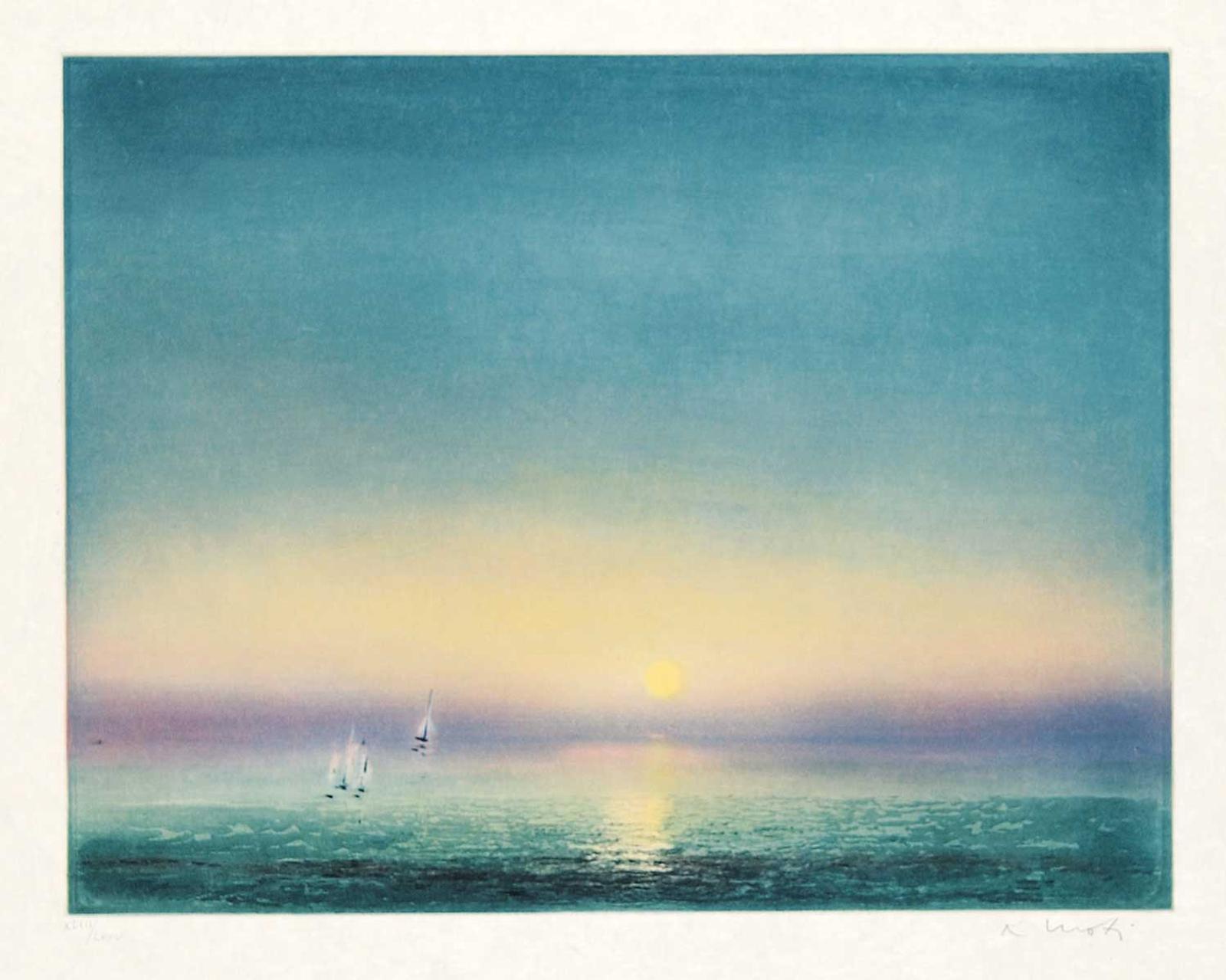 Kaiko Moti (1921-1989) - Coucher De Soleil  #XLIII/LXXV