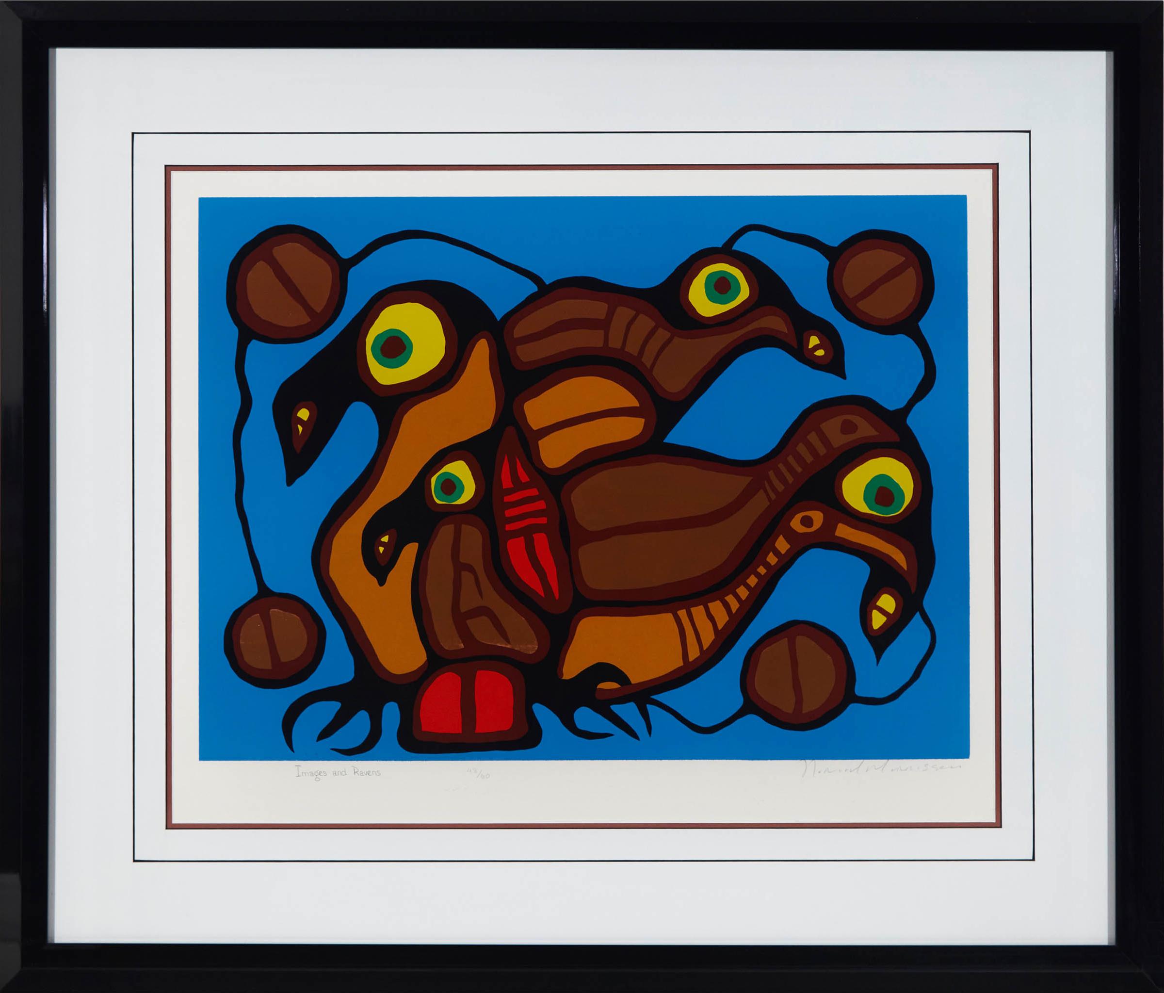 Norval H. Morrisseau (1931-2007) - Images And Ravens