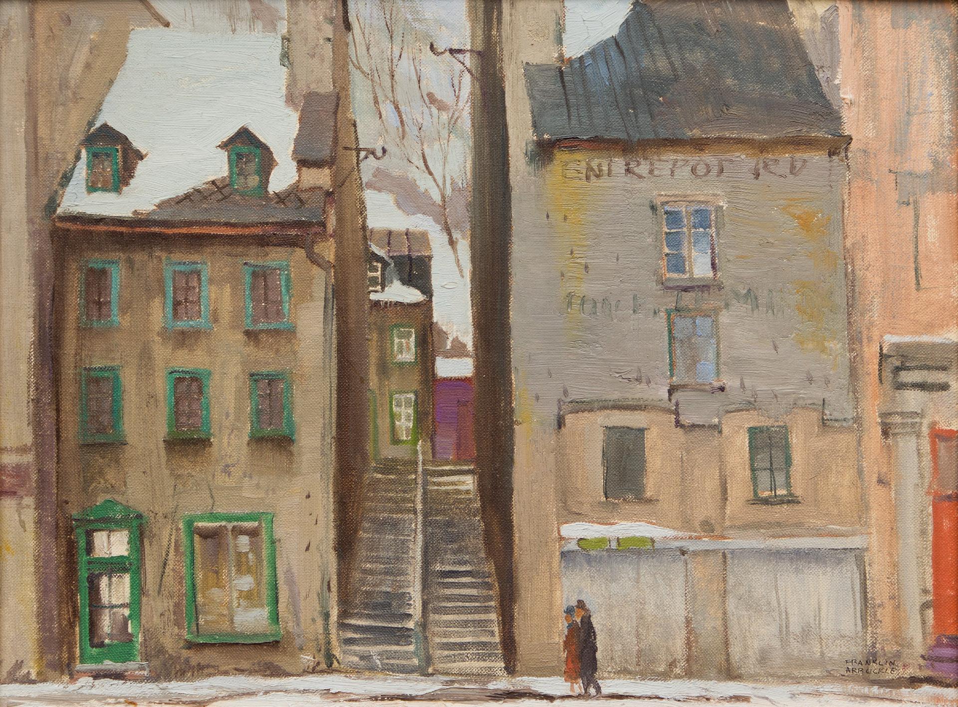 George Franklin Arbuckle (1909-2001) - Old Houses, Quebec City, n.d.