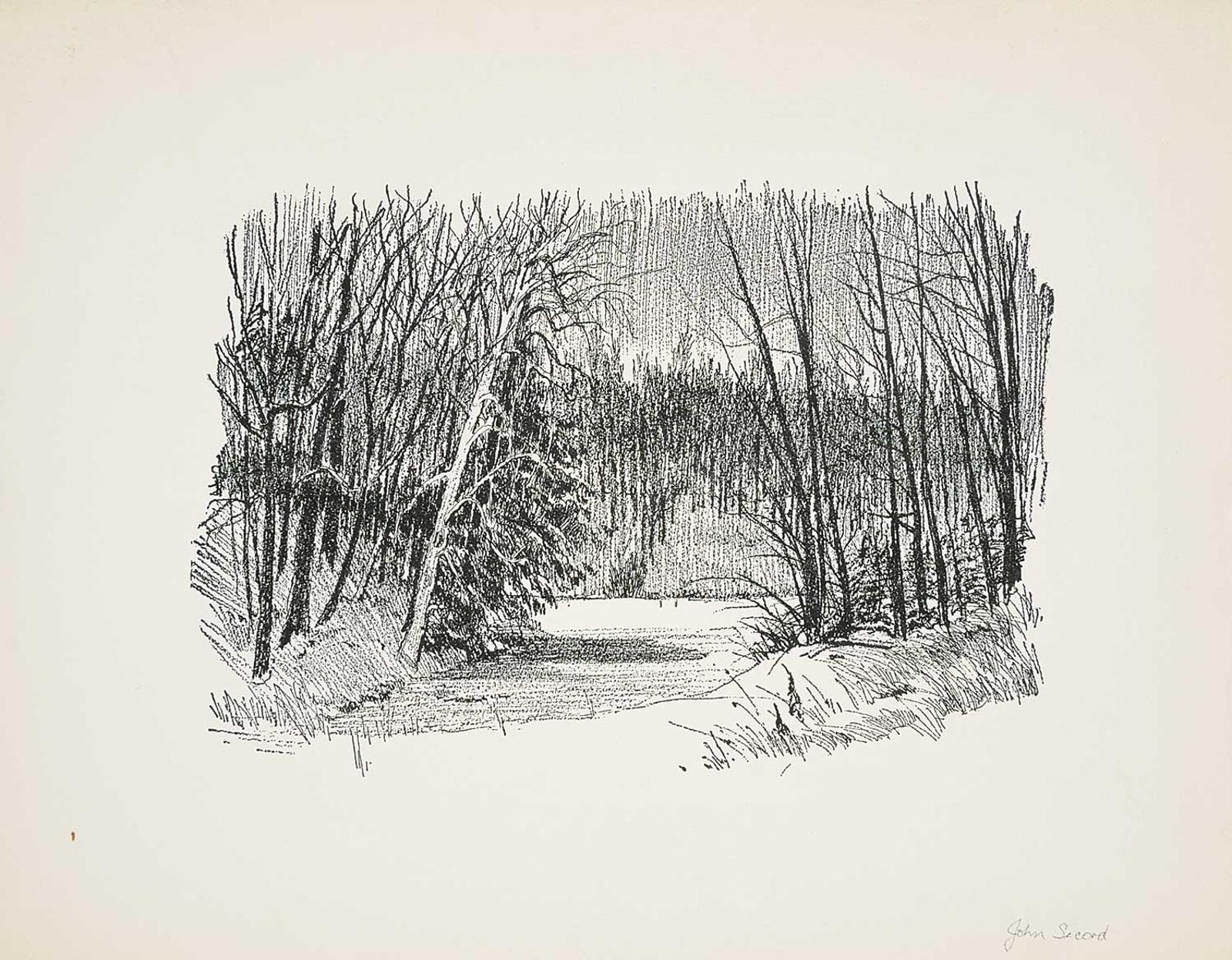 John Everett Secord (1908-1996) - Untitled - Through the Trees