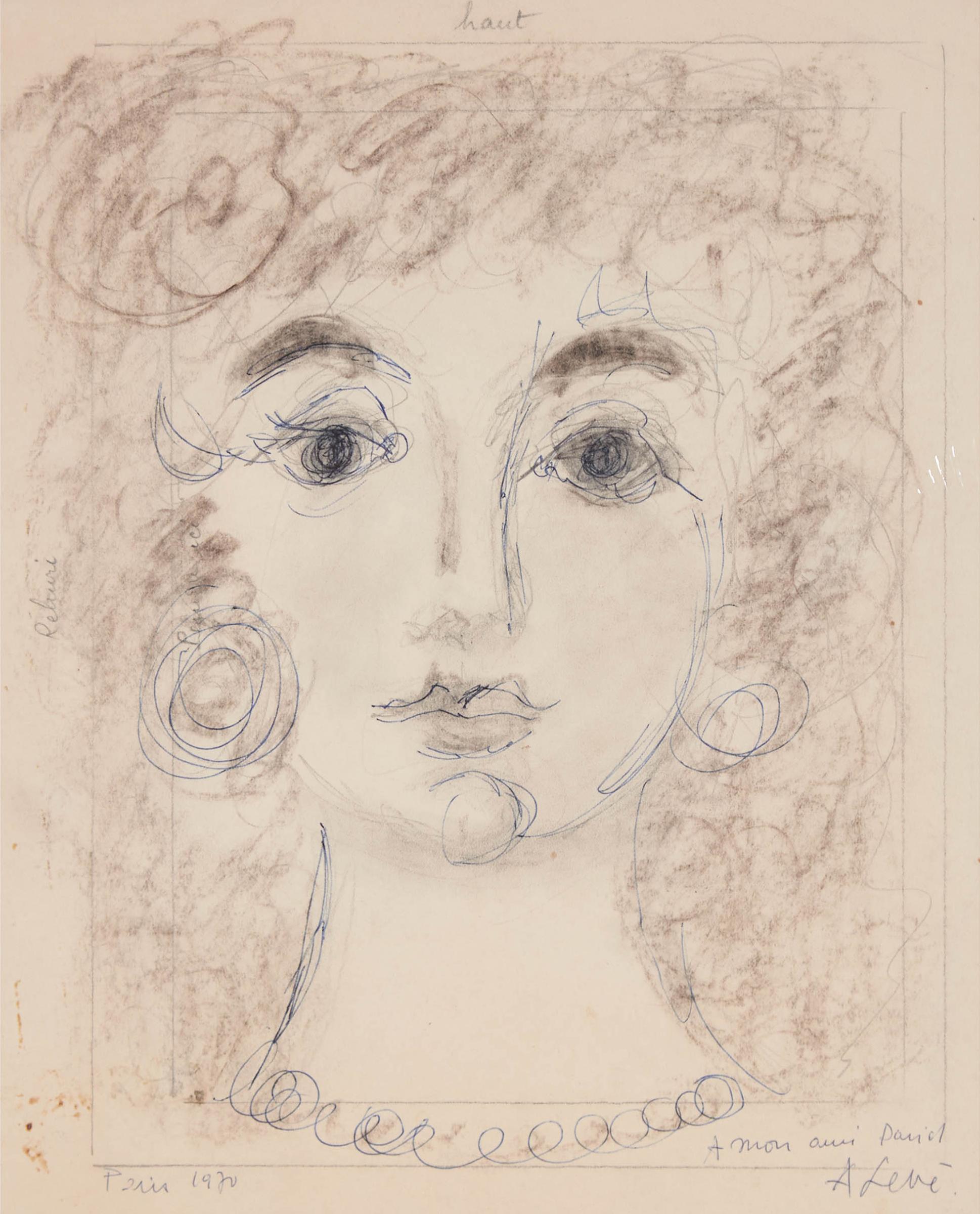 André Leve - Untitled (Portrait Of A Young Woman)