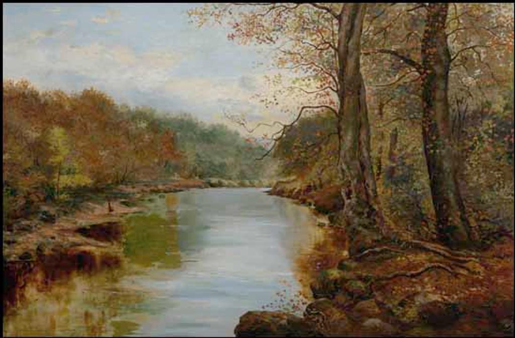 John Clayton Adams (1840-1906) - Autumn in the River