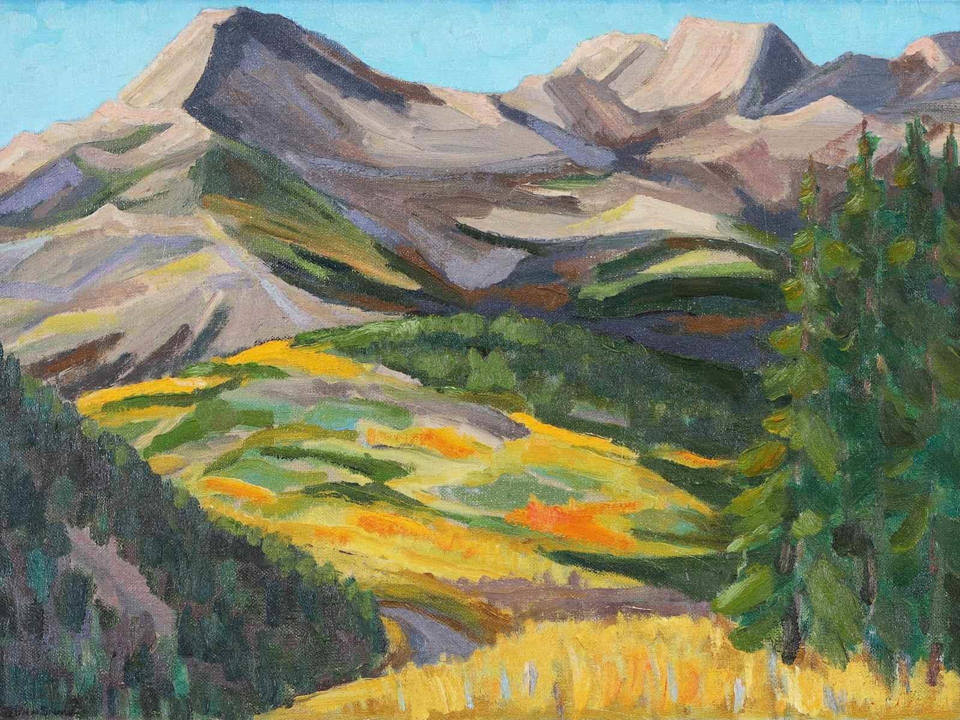 John Harold Thomas Snow (1911-2004) - Mountain Meadow; Ca 1970
