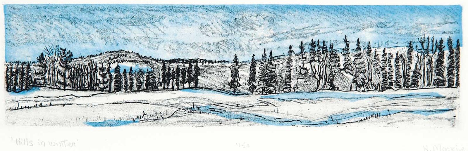 Dora Helen Mackie (1926) - Hills in Winter  #1/40