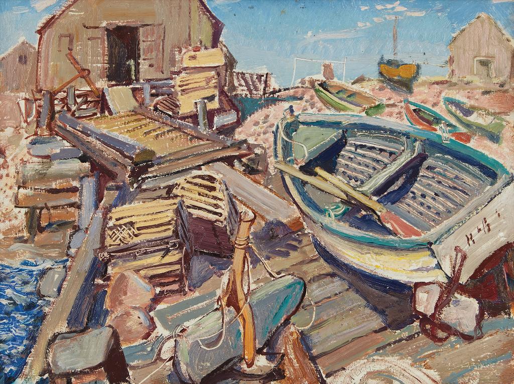 Arthur Lismer (1885-1969) - Neil's Harbour, Cape Breton Island